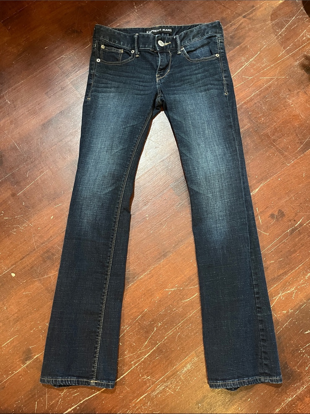 Express Women's Dark Indigo Bootcut Jeans